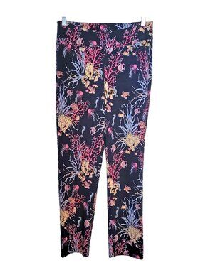 Lulu-B Ocean Scene High Waist Pull on Stretch Pants